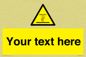 Custom warning geyser water jet